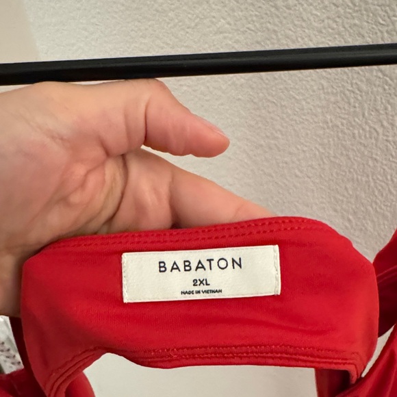 Babaton Aritzia square neck Red One-piece - Picture 3 of 6